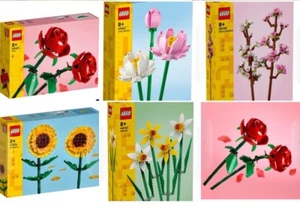 Lego Roses 40460 Lego Sunflower 40524 Lego Lotus 40647 40725 Lego Daffodil 40747 - Picture 1 of 18