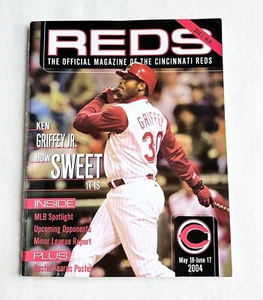 2004 Reds Magazine Official Program Issue #2 KEN GRIFFEY JR Austin Kearns Poster - Picture 1 of 2