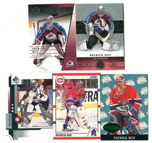 Patrick Roy 5 Hockey Trading Card Lot HOF CANADIENS COLORADO AVALANCHE (LOT43) - Picture 1 of 1