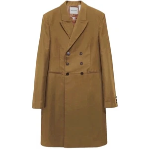 Rochas Heavy Cotton Tailored Coat IT48 Double-Breasted Federico Curradi Mens - Picture 1 of 10