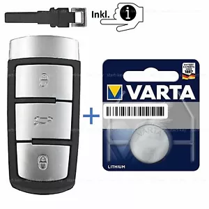 Alloggiamento di ricambio chiave wireless intelligente 3 tasti + batteria per VW Passat CC 3C 3C2 - Foto 1 di 7