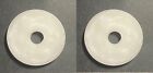 2x IKEA Washer Spacer Disc Round 40mm Diameter Plastic White Part # 110439