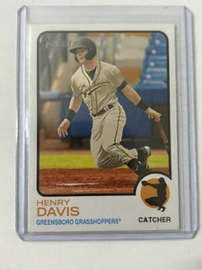 2022 Topps Heritage Minor League Henry Davis #201 IMAGE VARIATION - Pirates - Picture 1 of 2