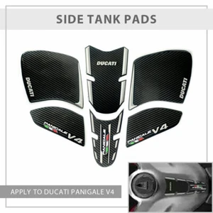 Fit For Ducati Panigale Streetfighter V4 Fuel Tank Grip Pads Knee Traction - Picture 1 of 9