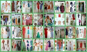 L@@K! OOP SIMPLICITY SEWING PATTERNS - MISSES/WOMEN'S PLUS SIZES:6-24 -U PICK! - Picture 1 of 34