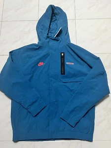 New Nike Sportswear Air Max Woven Full Zip Blue Jacket Men’s Size L FN0243-457 - Picture 1 of 3