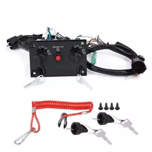 Boat Outboard Dual Ignition Key Switch Panel for Suzuki Outboard Engine OEM - Foto 1 di 8