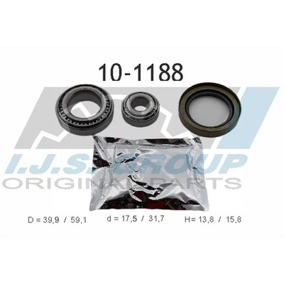 1x ORIGINAL® Ijs Group 10-1188 Radlagersatz Vorne für Mercedes-Benz 190 - Bild 1 von 4