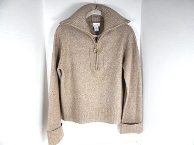 Womens Pullover Sweater by Nicole Miller, Size Med, Half Zipper  Luxury Feel - Image 1 of 4