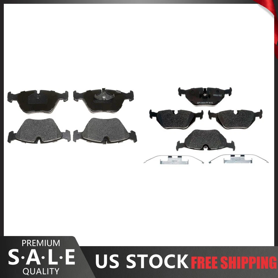 Pastillas de freno metálicas delanteras y traseras BMW 525i R-Line 1995 1994 1993 1992-1989 Foto 1 de 4