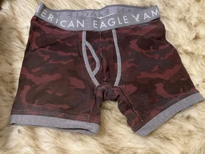 American Eagle AEO Mens Boxer Briefs Size Small Burgundy Black Gray Camo 6" NWOT - Picture 1 of 3