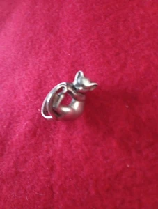 Anello gatto vintage misura 5 in argento sterling - Foto 1 di 5