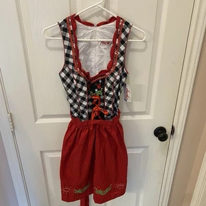 Fuchs Trachtenmoden German Dirndl/Tracht Womens Dress Size 36 New With Tags - Picture 1 of 9