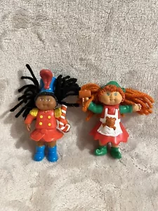 Lot of 2 1990s McDonald's Happy Meal Cabbage Patch Kids 3" Figures Toys - Picture 1 of 5