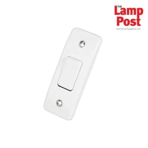 MK K4841WHI Logic Plus 10amp 1 Gang SP 2 Way Architrave Light Switch - Picture 1 of 3