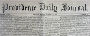 Rhode Island Zeitung Buchanan State of Union Mormonenkrieg blutend Kansas 1857 - Bild 1 von 9
