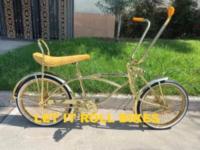 ALL GOLD 20" Cruiser Lowrider Bike with 72 Spokes Wheels Coaster Brake New - Image 1 of 4