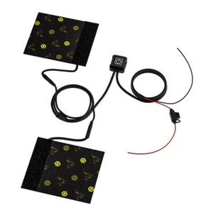 2* 12V Motorcycle Heated Hand Grips Pads Handlebar Warm Heater Shrinkable Sleeve - Picture 1 of 16