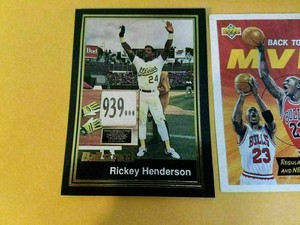 Rickey Henderson Oakland A's Diamond BallStreet 1991 #D8 OVERSIZE RARE Oddball