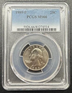 1989-P 25C PCGS MS66 - 0134 - Picture 1 of 2