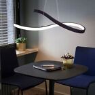 Design LED Pendel Decken Lampe Wohn Zimmer Hnge Leuchte gebogen rost-farben