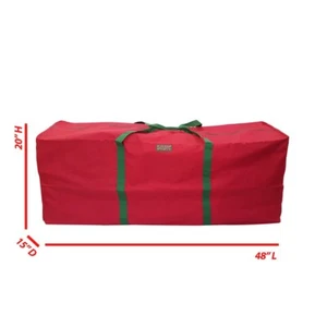 Christmas Tree Storage Bag Heavy Duty Large Decorations Light Garland Bags Red - Picture 1 of 3