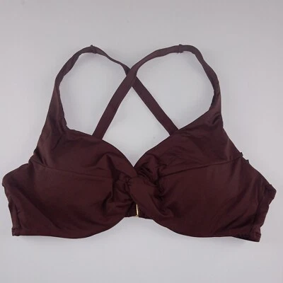 Top de bikini con aros La Blanca Island Goddess Twist para mujer talla 16 Java Swim Foto 1 de 4