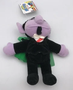 Tyco Sesame Street Beans THE COUNT Muppet 8" Plush Vintage 1997 w/ Tag - Picture 1 of 3