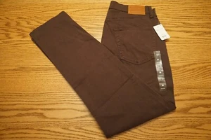 NWT MEN'S LUCKY BRAND JEANS 412 Multiple Sizes Athletic Slim Stretch Brown $99 - Picture 1 of 2