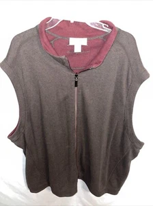 Tommy Bahama Athleisure Vest Mens Size 3X Big Brown Reversible Outdoors Comfort - Picture 1 of 12