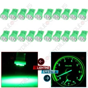 20 un. bombillas LED T10 W5W 194 panel de instrumentos clsuter luz verde tablero para Ford - Imagen 1 de 7