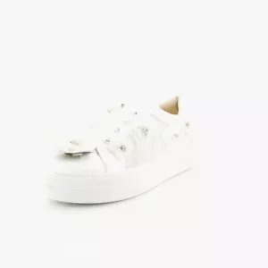 Betsey Johnson Pryce Women's Fashion Sneakers Ivory - Picture 1 of 14