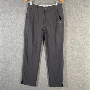 Oakley Pants Mens 30 Black Dress Trousers Straight Leg Regular Fit Golf 30x32 - Picture 1 of 15
