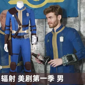 Fallout Hank Halloween Costume Outfit Cosplay Man Jumpsuit Suit Party Props Set - Picture 1 of 28
