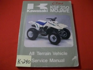 KAWASAKI ATV MOJAVE KSF 250 A1-A6 FACTORY SERVICE MANUAL #99924-1067-04 1987-92 - Picture 1 of 4