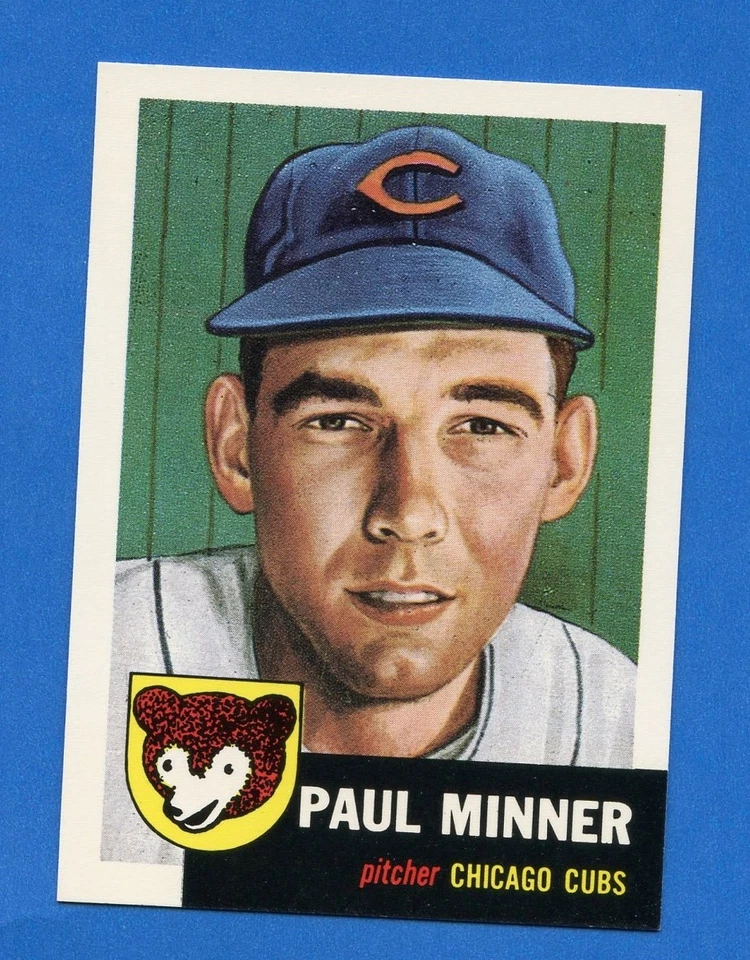 1953 Topps Archives #92 Paul Minner -- Chicago Cubs   - Image 1 of 1