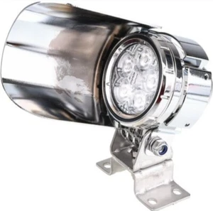 Luz LED Espejo Camión con Escudo 12v 24v Luz de Carga - Montaje Espejo Cromo - Imagen 1 de 7