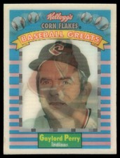 1991 Kellogg's Corn Flakes Baseball Greats #1 Gaylord Perry