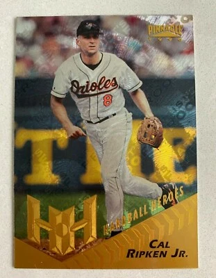 MLB CAL RIPKEN JR Orioles 1996 Pinnacle Hardball Heroes ARTIST'S PROOF CARD #158 - Image 1 of 3