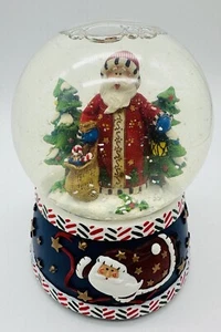 Christmas Santa Musical Snow Globe Presents Trees Snow - Picture 1 of 9