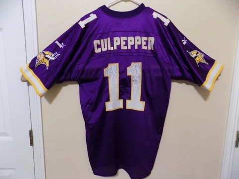 Daunte Culpepper Minnesota Vikings  Jersey (Large Adult) PUMA/Vintage Cover