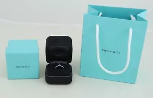 Tiffany Platin Ring mit Brillant Diamant 0,27ct OVP in Original Etui Zertifikat - Bild 1 von 19