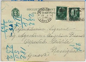 ITALIA RSI - storia postale: INTERO POSTALE REGNO can aggiunta fblli RSI 1944 - Picture 1 of 1