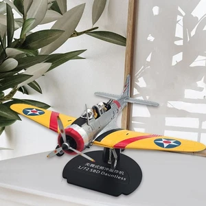 1/72 Aircraft Model Yellow Diecast Airplane for Home Bookshelf - Picture 1 of 7
