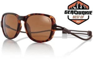 Ombraz Sunglasses Armless Tenton Tortoise Frame Polarized Brown Lens $160 MSRP - Picture 1 of 9