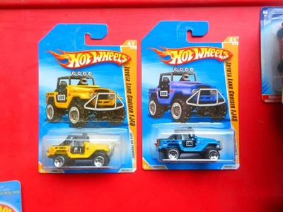 Hot Wheels 2 Land Cruiser's #47 amarillo Toyota FJ40 #47 AZUL LAND CRUISER ¡LEER! Foto 1 de 3