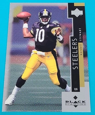 Tarjeta de FÚTBOL de los Steelers de Kordell Stewart Pitts Steelers de 1998 Upper Deck Black Diamond #67 q Foto 1 de 2