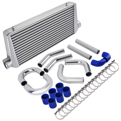 Universel Intercooler 600x300x76mm Refroidisseur Intermédiaire + 2.5" Piping Kit - Immagine 1 di 4