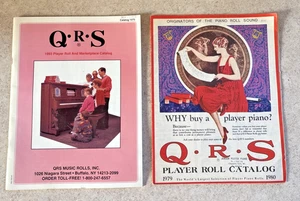 Catálogos de rollos de música para piano reproductor QRS 1979 1980 1993 lote de 2 Jensen vintage - Imagen 1 de 12