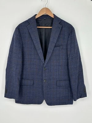 Abrigo Blazer Deportivo Jos A Bank 1905 Para Hombre 42S Púrpura Azul Lana a Cuadros Ajuste A Medida Foto 1 de 4